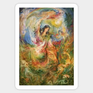 Iranian miniature art painting Sticker